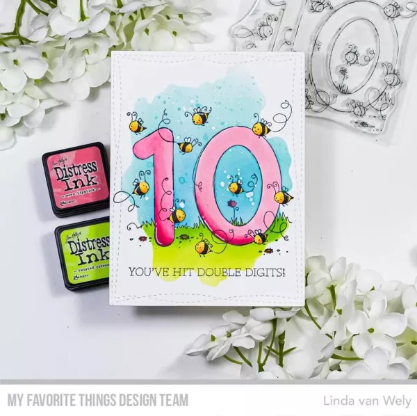 Number Fun 10 Clear Stamps My Favorite Things Project 1