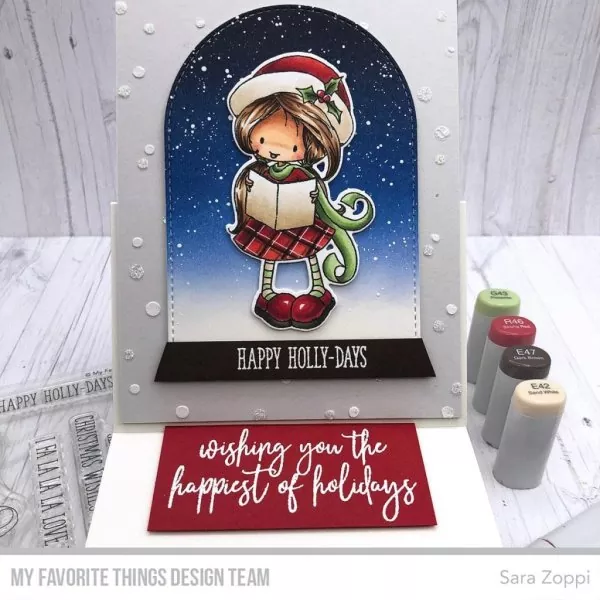 Happy Holly-days Clear Stamps My Favorite Things Project 1
