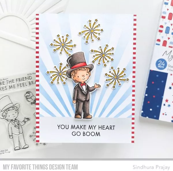 You Make My Heart Go Boom Clear Stamps My Favorite Things Project 2