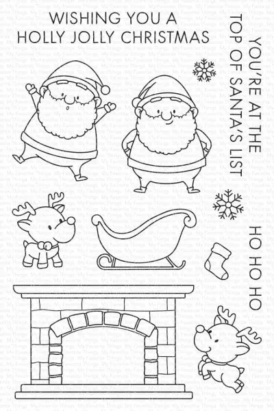 Holly Jolly Santa Clear Stamps My Favorite Things