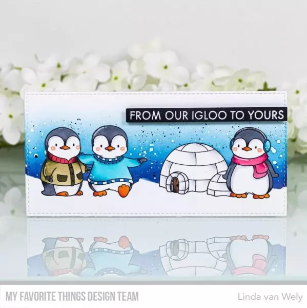Playful Penguins Clear Stamps My Favorite Things Project 1