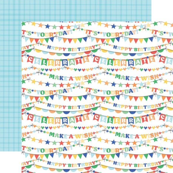 echo park Make A Wish Birthday Boy 6x6 inch paper pad 9