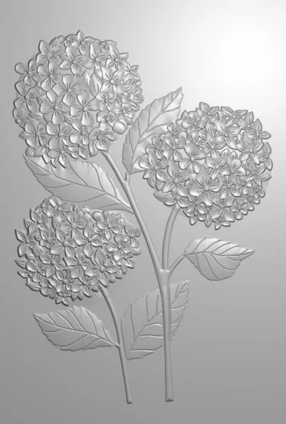 Hydrangea Hydrangea Blooms 3D Embossing Folder crafters companion 1