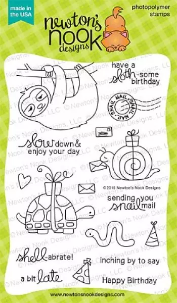 NND150601 InSlowMotion Clear stamps Newtons Nook Stempel