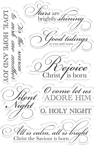 O' Holy Night - Good Tidings stamp set crafters companion 1