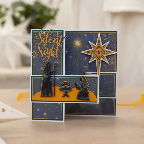 Silent Night die set O' Holy Night crafters companion 3