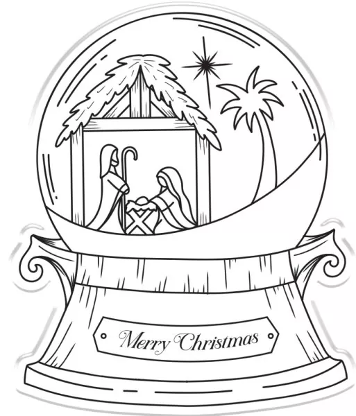 O' Holy Night - Away in a Manger stamps and die set crafters companion 1