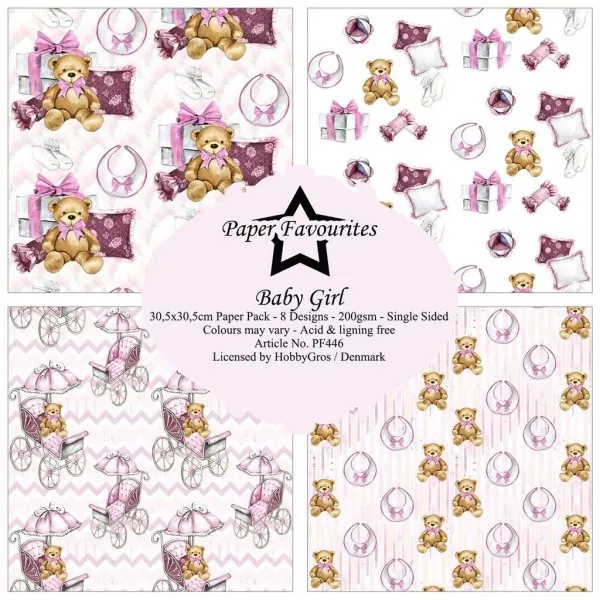 Baby Girl 12"x12" Paper Pack Paper Favourites 2