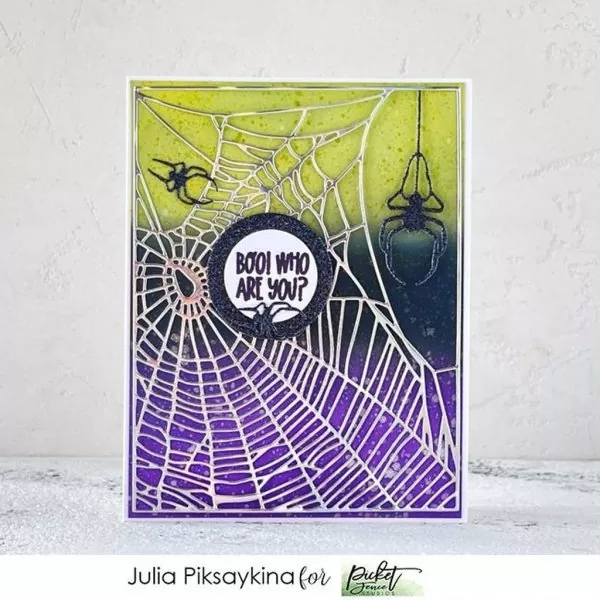 Spider Web Cover Plate dies picket fence studios 4
