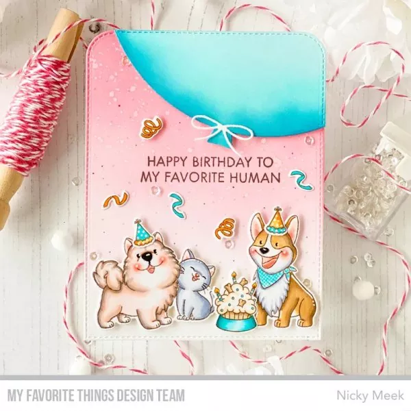 Presents and Pupcakes Clear Stamps My Favorite Things Project 1