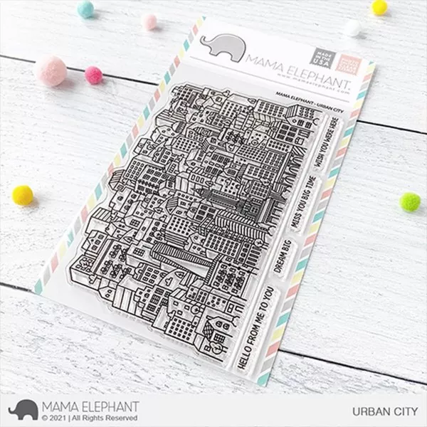 Urban City Stamps Mama Elephant