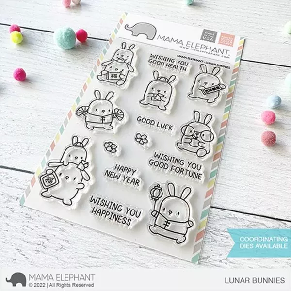 Lunar Bunnies Clear Stamps Mama Elephant