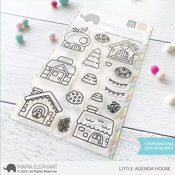 Little Agenda House Clear Stamps Mama Elephant