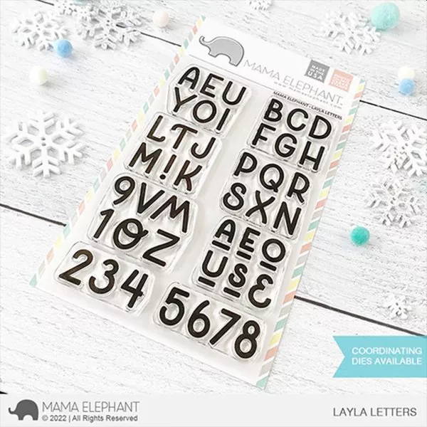 Layla Letters Clear Stamps Mama Elephant