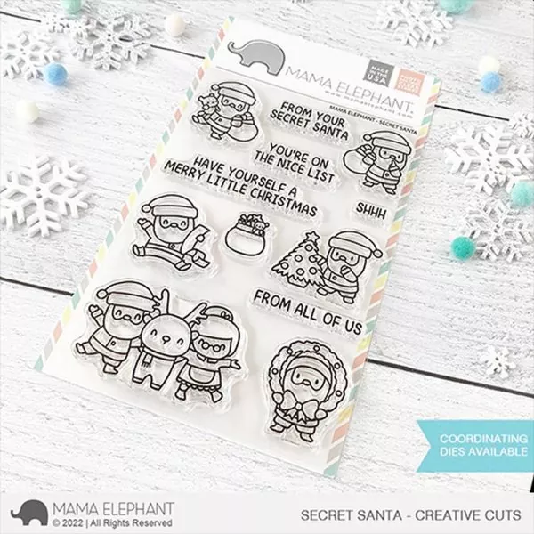 Secret Santa Clear Stamps Mama Elephant