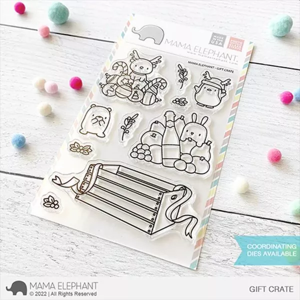 Gift Crate Clear Stamps Mama Elephant