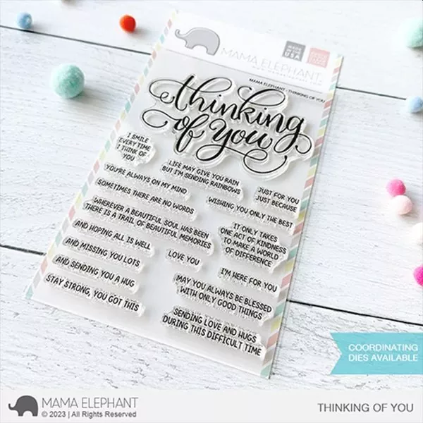 Thinking of You Clear Stamps Mama Elephant