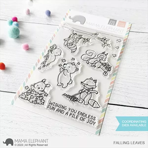 Falling Leaves Clear Stamps Mama Elephant