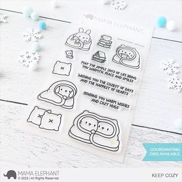 Keep Cozy Clear Stamps Mama Elephant