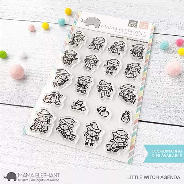 Little Witch Agenda Clear Stamps Mama Elephant