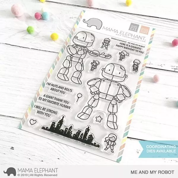 S MeAndMyRobot large Mama Elephant Clearstamps