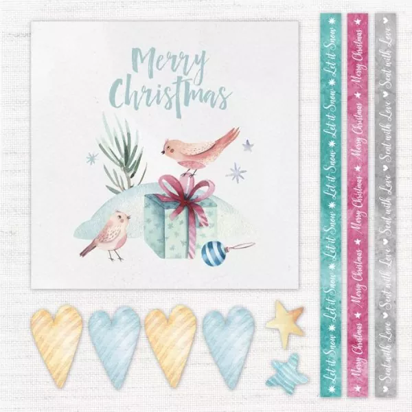 Crafters Companion Watercolour Christmas 6"x6" inch paper pad 3
