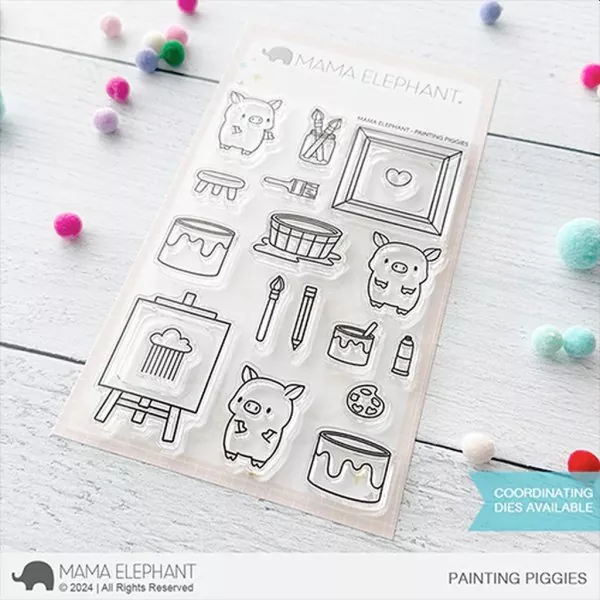 Painting Piggies Clear Stamps Mama Elephant