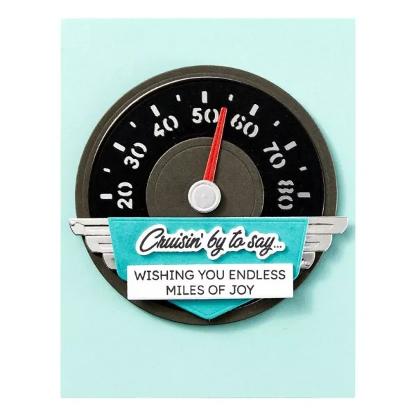 spellbinders dies Classic Road Legends Speedometer 1
