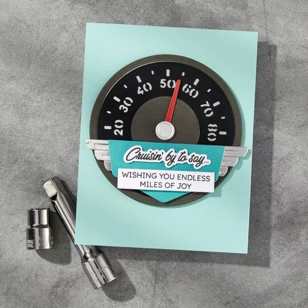 spellbinders dies Classic Road Legends Speedometer 2