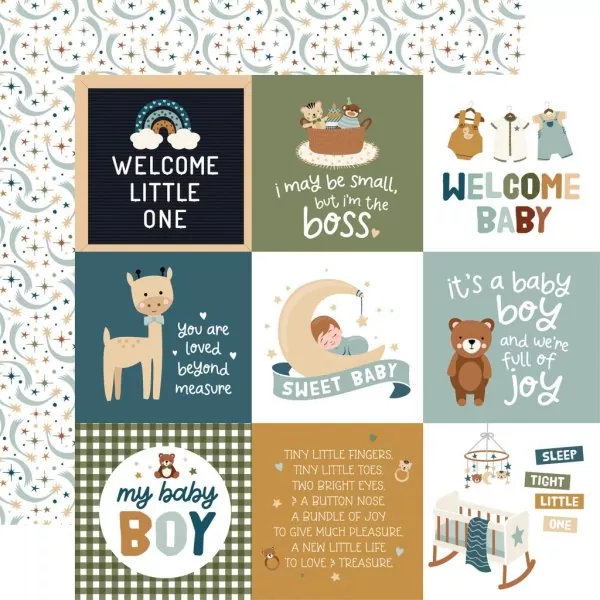 Echo Park Special Delivery Baby Boy 12x12 inch collection kit 6