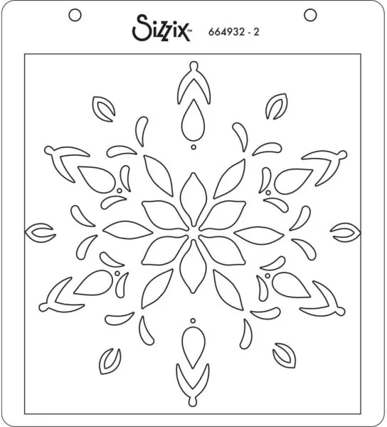 Snowflake Layered Stencils Sizzix 2