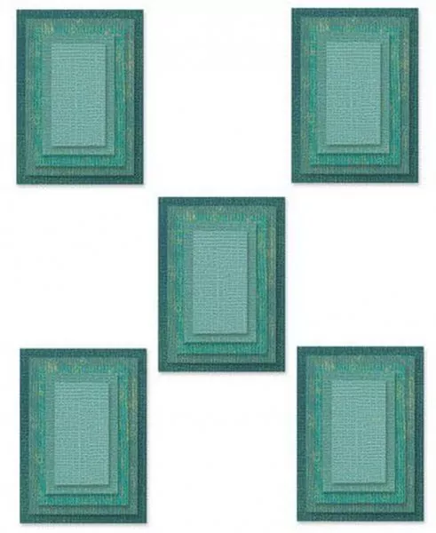 Stacked Tiles Rectangles Thinlits Dies from Tim Holtz Sizzix 1