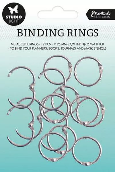 buchringe Click Rings Nr.03 Studio Light 25 mm Silver