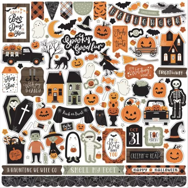 Echo Park Spooky 12x12 inch collection kit 10