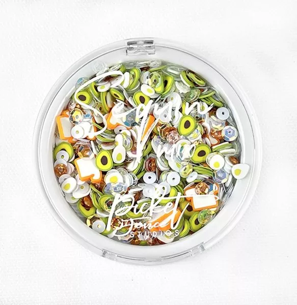 Avocado Toast sequin mix picket fence studios