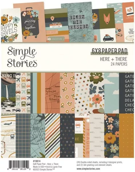 Simple Stories Here & There 6x8 inch paper pad