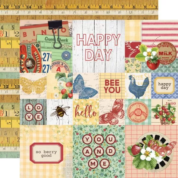 Simple Stories Simple Vintage Berry Fields 12x12 inch collection kit 7