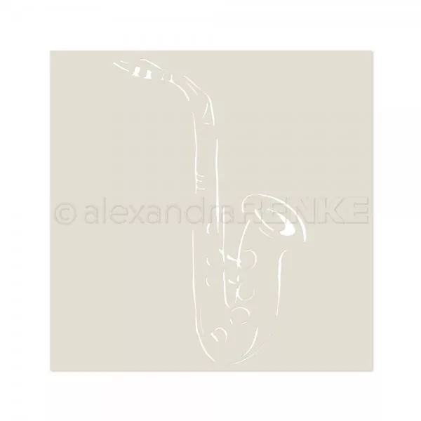 ST AR MK0001 Saxophon Alexandra RENKE stencil