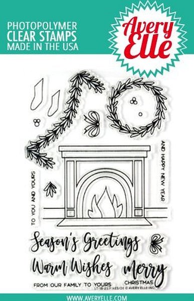 ST1825Avery ElleFireside clear stamps stempel