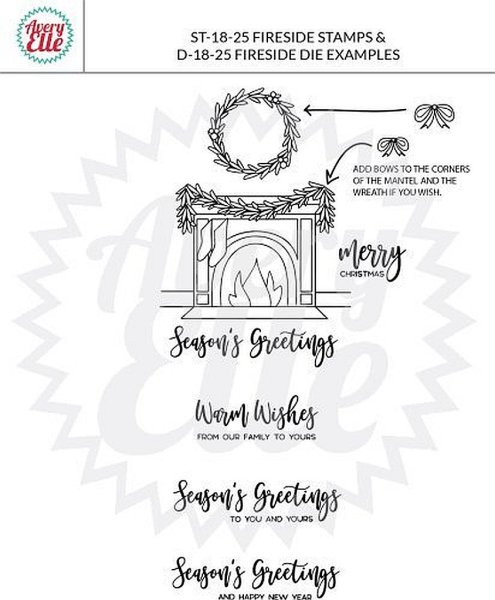 ST1825Fireside clear stamps stempel 1