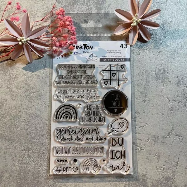 Freundschaft Nr. 43 Clear Stamps FarbTon Papier