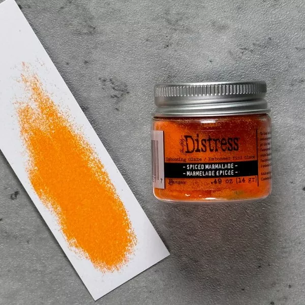 ranger distress embossing glaze Spiced Marmalade tim holtz 1