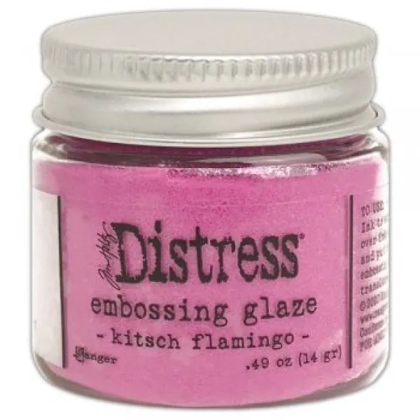 ranger distress embossing glaze Kitsch Flamingo tim holtz