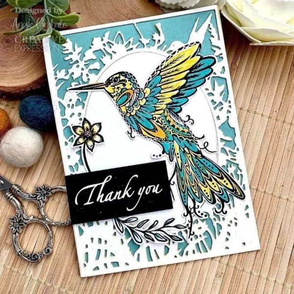 Designer Boutique - Doodle Hummingbird Clear Stamps Creative Expressions 1