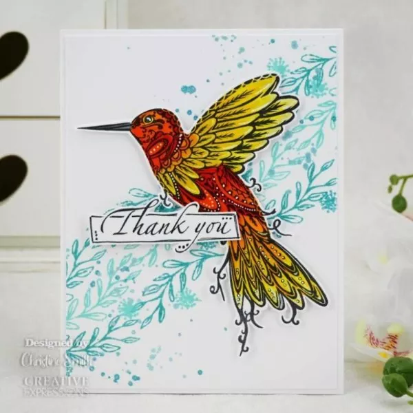 Designer Boutique - Doodle Hummingbird Clear Stamps Creative Expressions 2