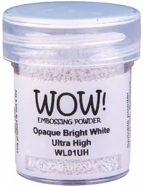 wow embossing powder Bright White