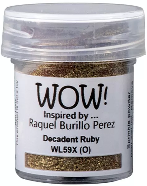 wow embossing powder Raquel Burillo Perez Colour Blends Decadent Ruby