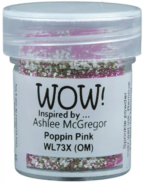 wow embossing powder Ashlee McGregor Colour Blends Poppin Pink