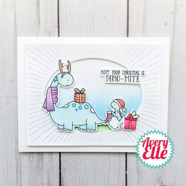Dino-mite Christmas avery elle clear stamps 2