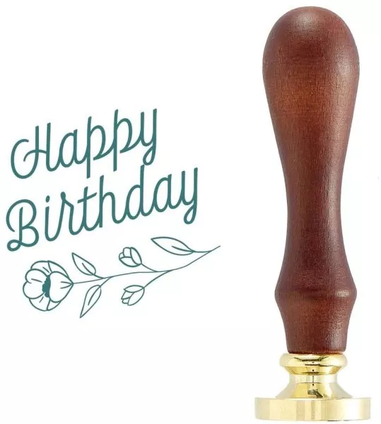 Sweet Happy Birthday Wax Seal Stamp Spellbinders
